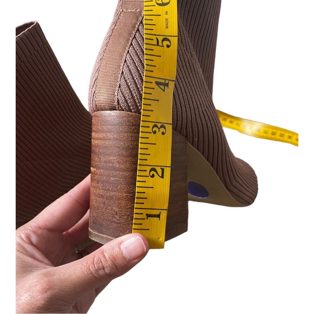 Steven By Steve Madden Neta Sock Booties Cognac B… - image 7